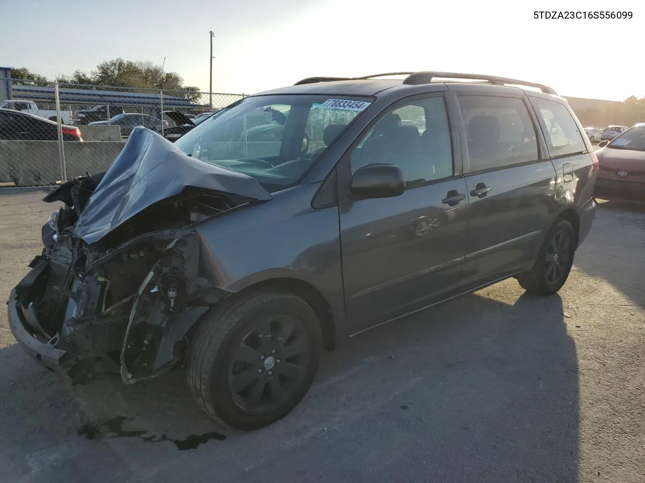 2006 Toyota Sienna Ce VIN: 5TDZA23C16S556099 Lot: 78833454