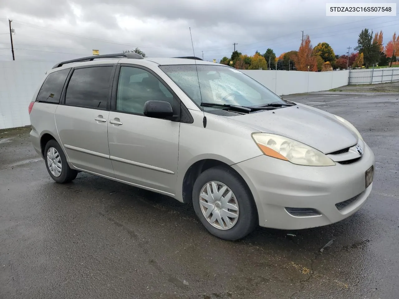 2006 Toyota Sienna Ce VIN: 5TDZA23C16S507548 Lot: 78886824