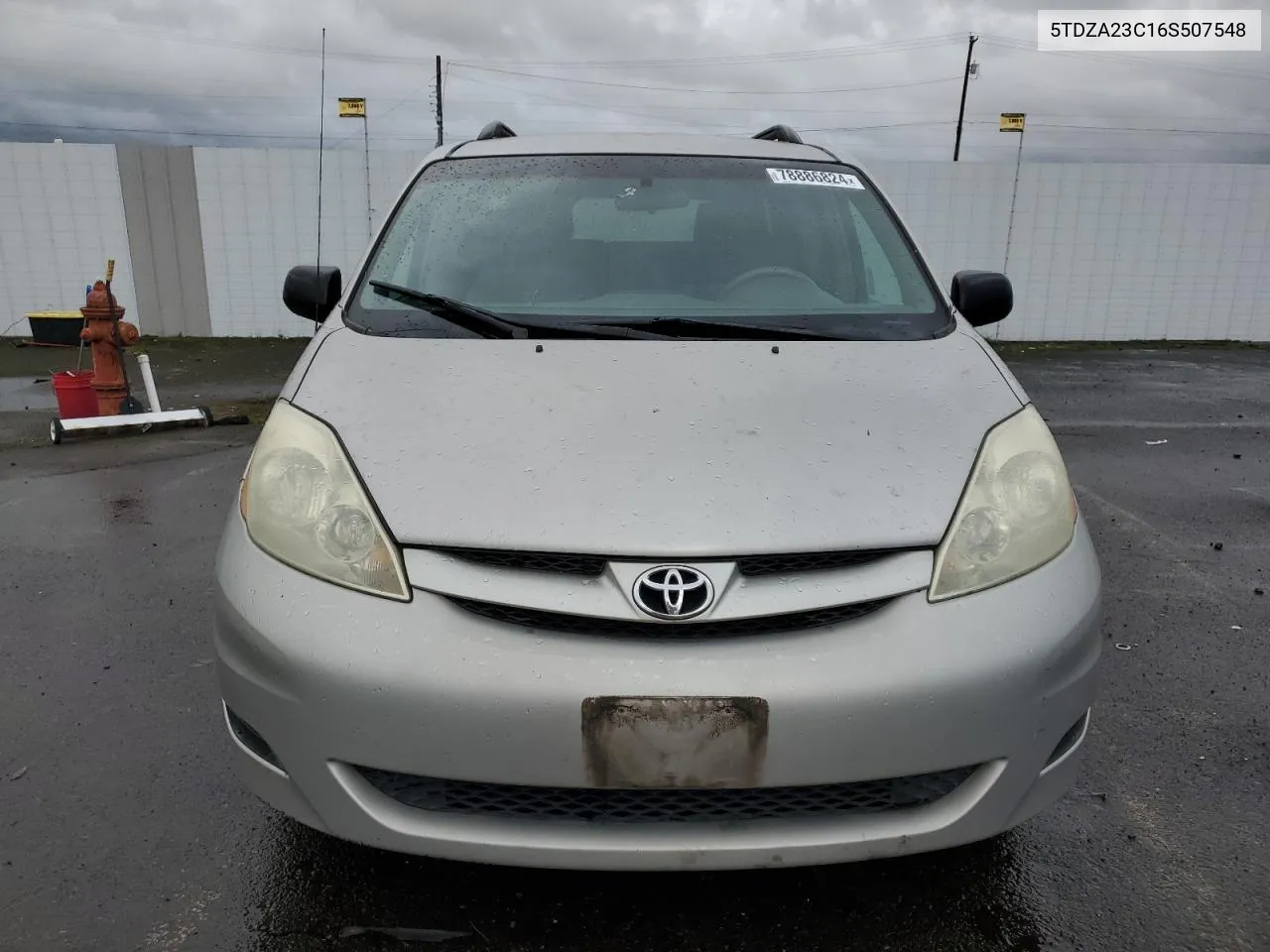 2006 Toyota Sienna Ce VIN: 5TDZA23C16S507548 Lot: 78886824