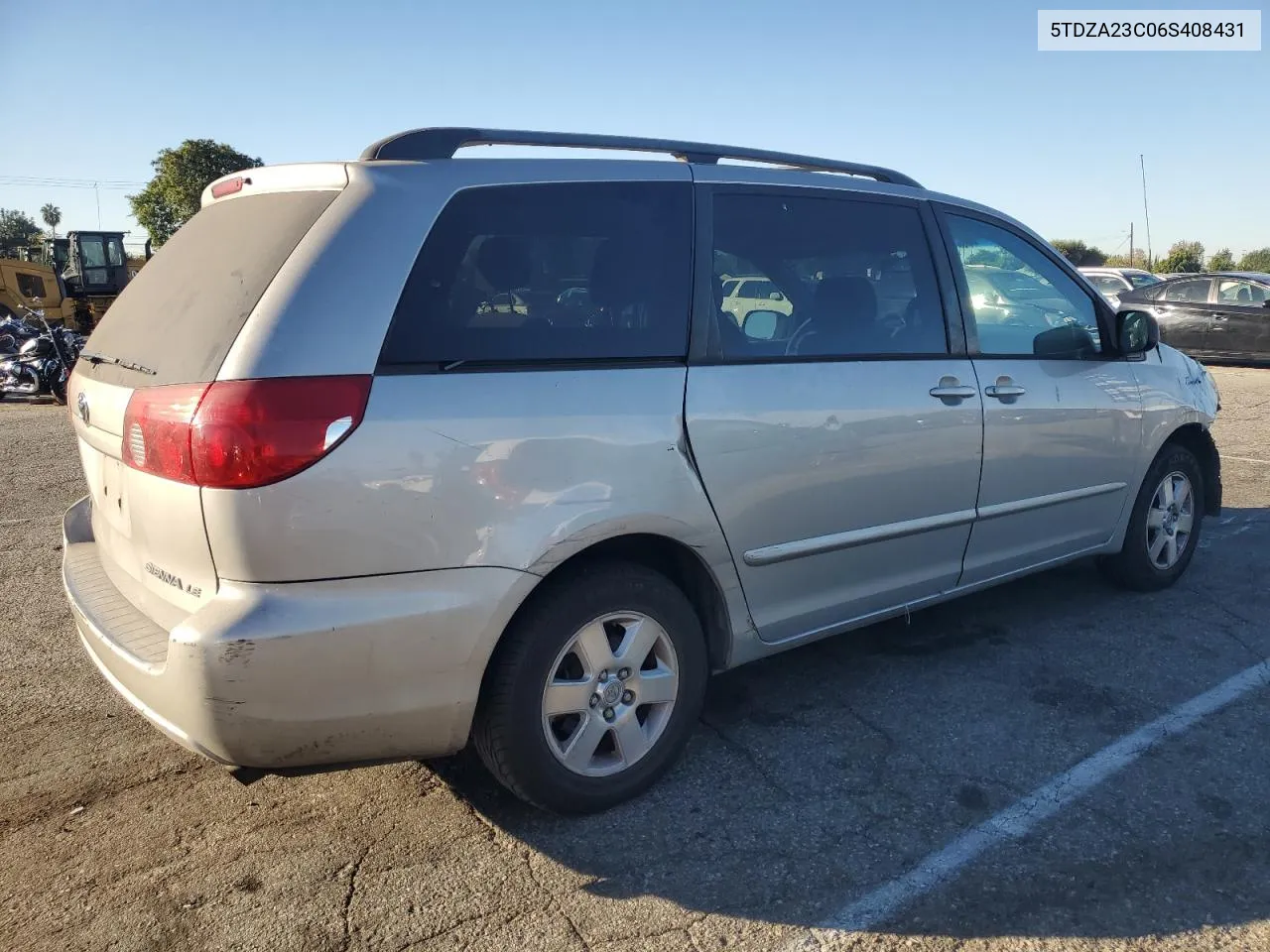 2006 Toyota Sienna Ce VIN: 5TDZA23C06S408431 Lot: 79098854