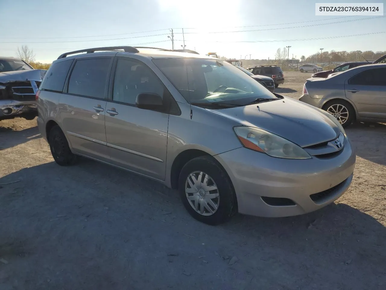 2006 Toyota Sienna Ce VIN: 5TDZA23C76S394124 Lot: 79309874