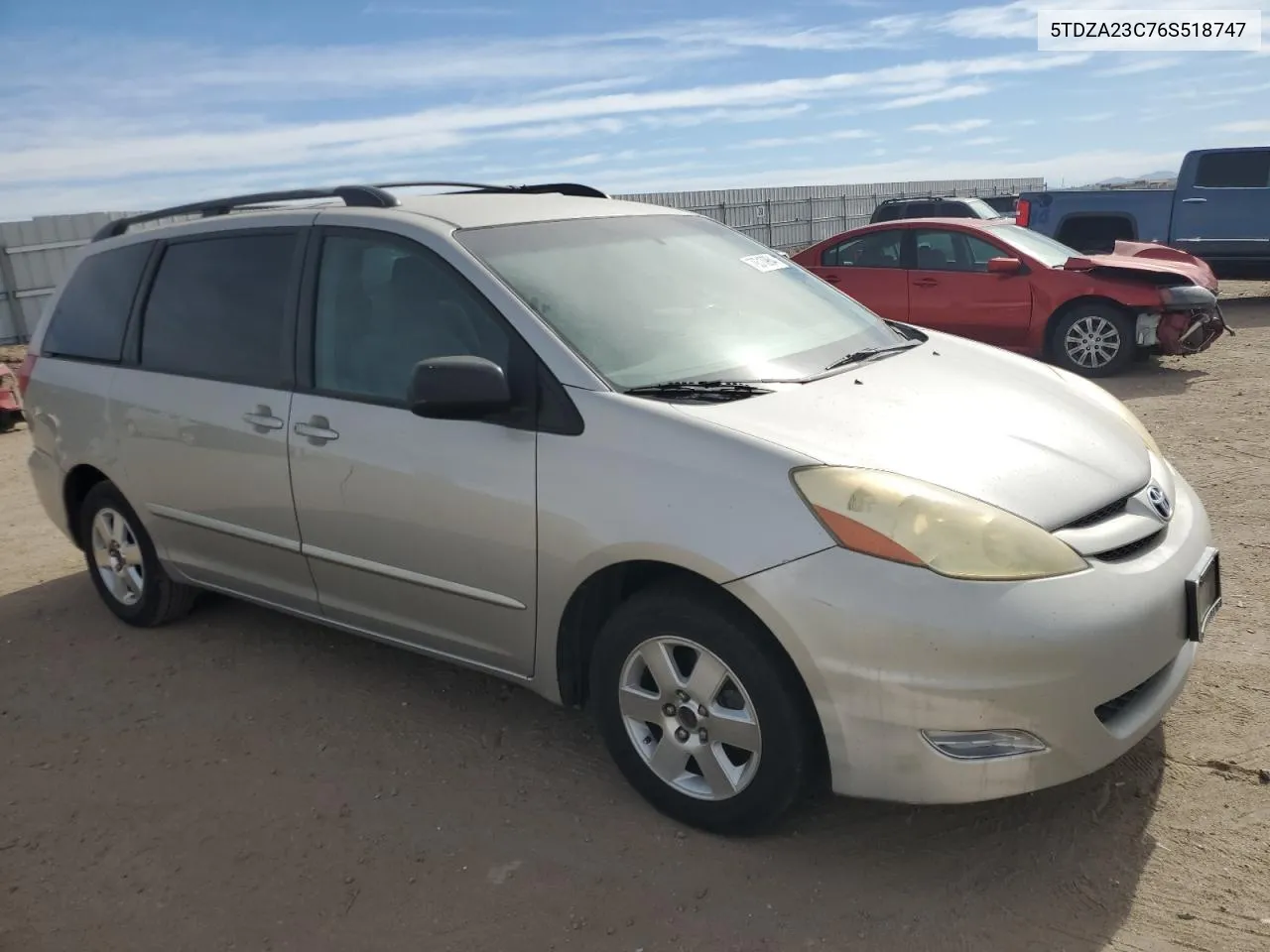 2006 Toyota Sienna Ce VIN: 5TDZA23C76S518747 Lot: 79310964