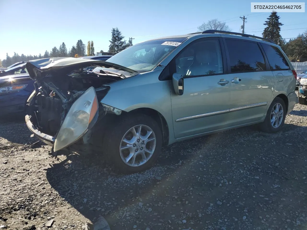 2006 Toyota Sienna Xle VIN: 5TDZA22C46S462705 Lot: 79738124