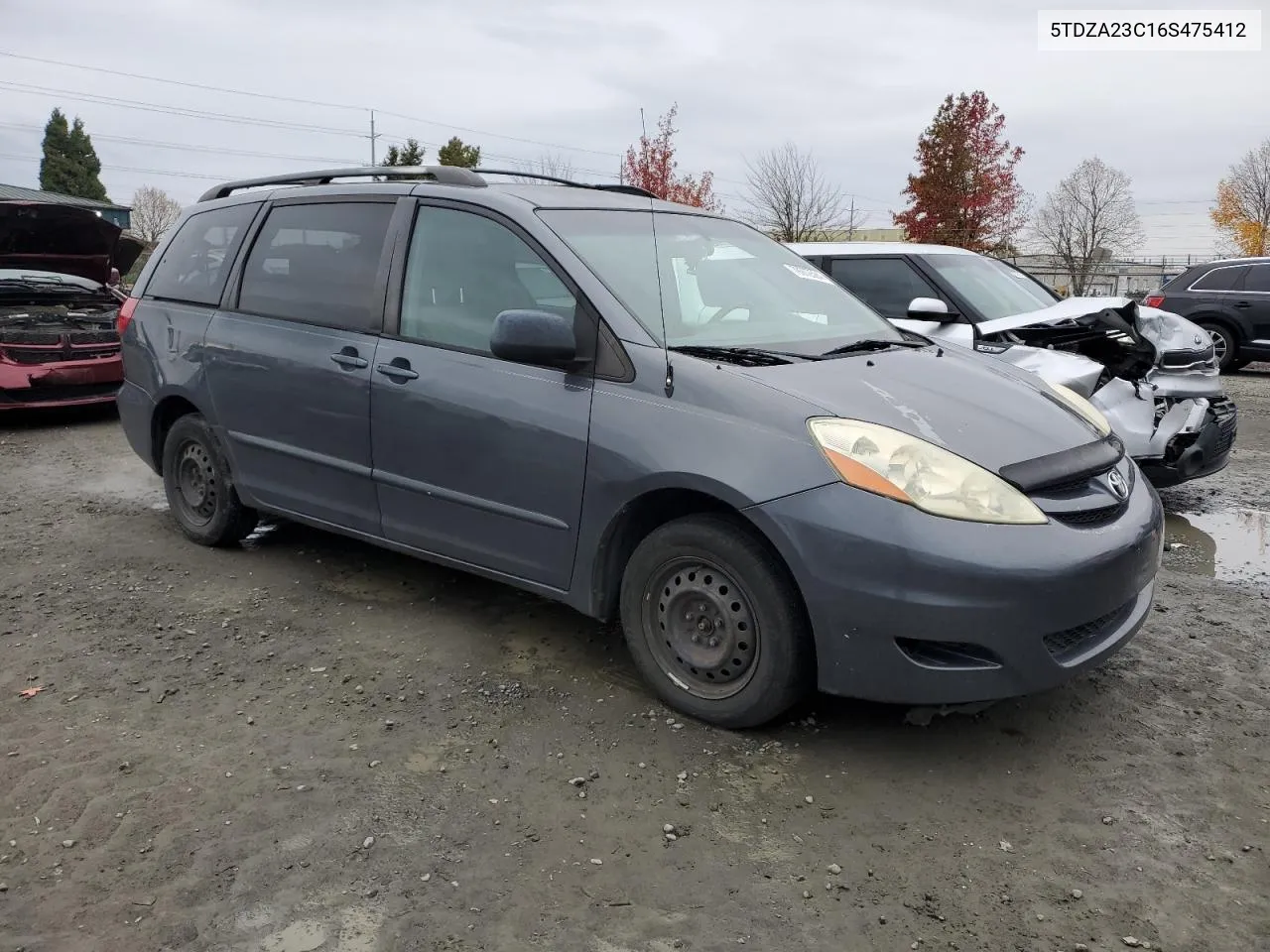 2006 Toyota Sienna Ce VIN: 5TDZA23C16S475412 Lot: 79972594