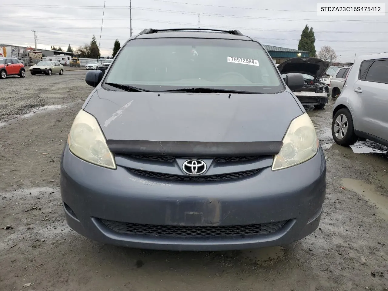 2006 Toyota Sienna Ce VIN: 5TDZA23C16S475412 Lot: 79972594