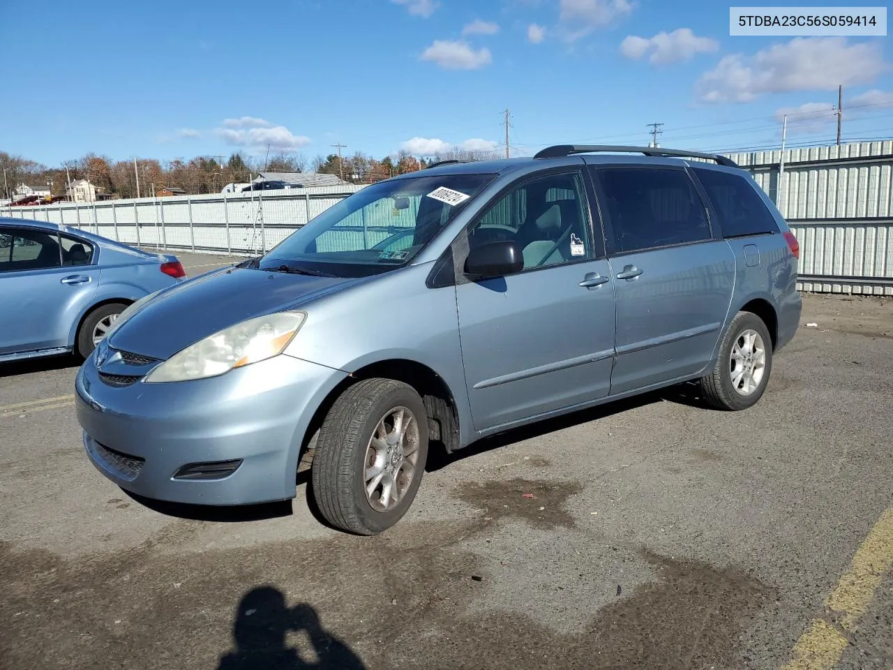 2006 Toyota Sienna Le VIN: 5TDBA23C56S059414 Lot: 80069724