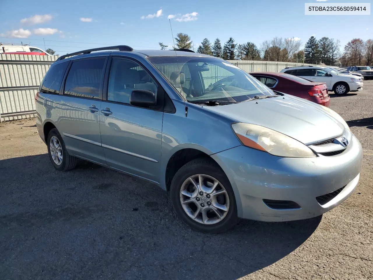 2006 Toyota Sienna Le VIN: 5TDBA23C56S059414 Lot: 80069724