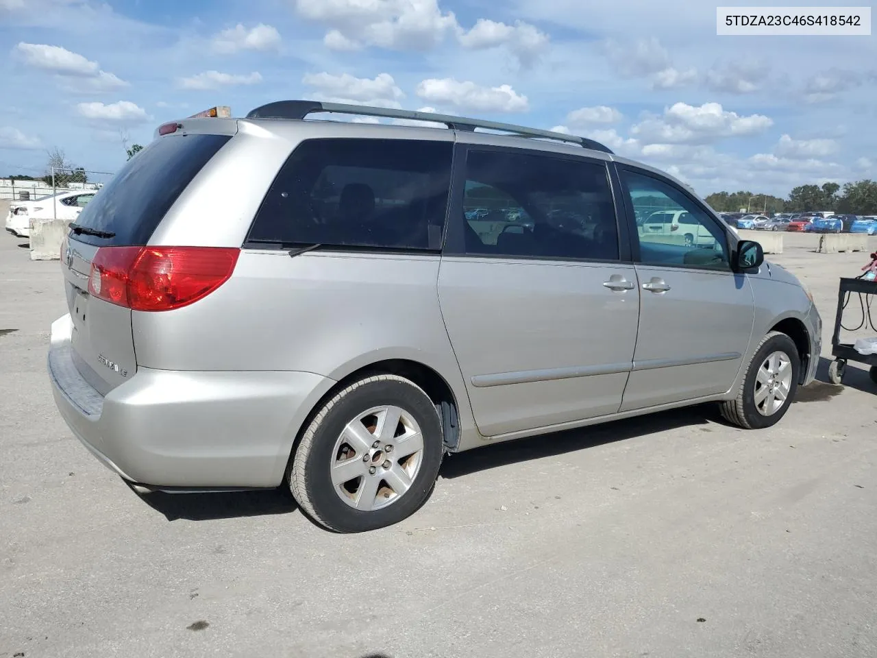 2006 Toyota Sienna Ce VIN: 5TDZA23C46S418542 Lot: 80129804