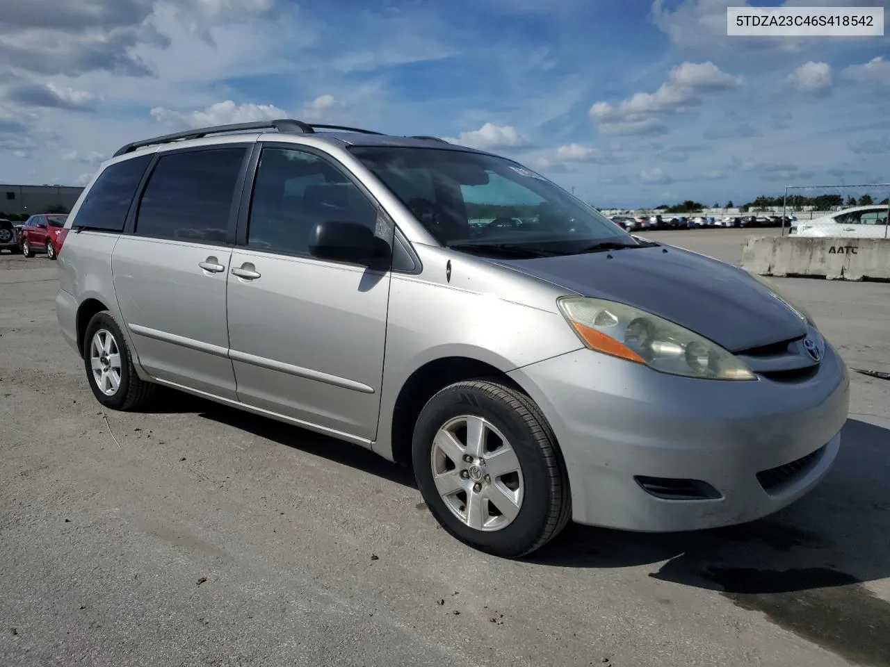 2006 Toyota Sienna Ce VIN: 5TDZA23C46S418542 Lot: 80129804