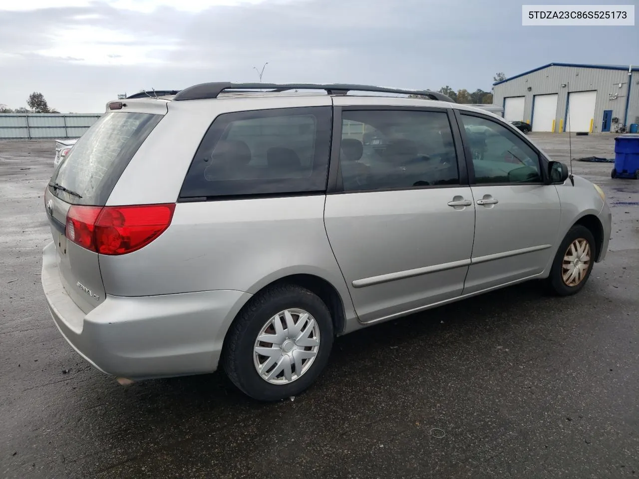 2006 Toyota Sienna Ce VIN: 5TDZA23C86S525173 Lot: 80162224