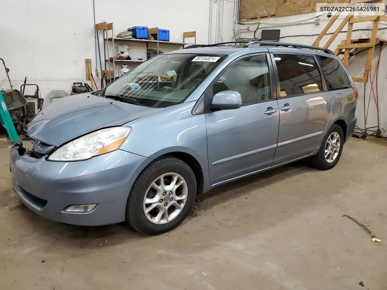 2006 Toyota Sienna Xle VIN: 5TDZA22C26S426981 Lot: 80184824