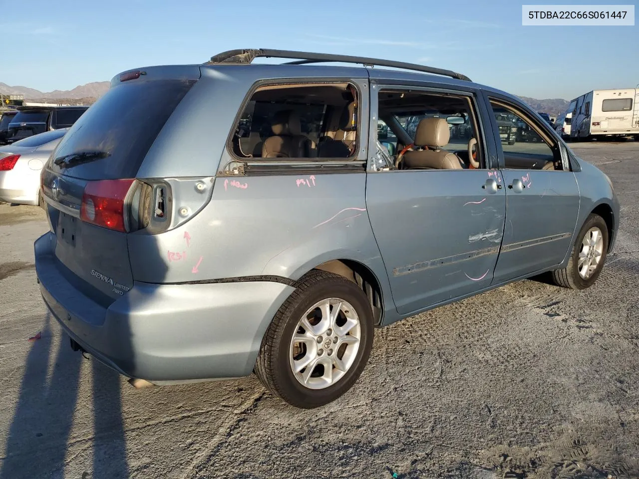 2006 Toyota Sienna Xle VIN: 5TDBA22C66S061447 Lot: 80256884