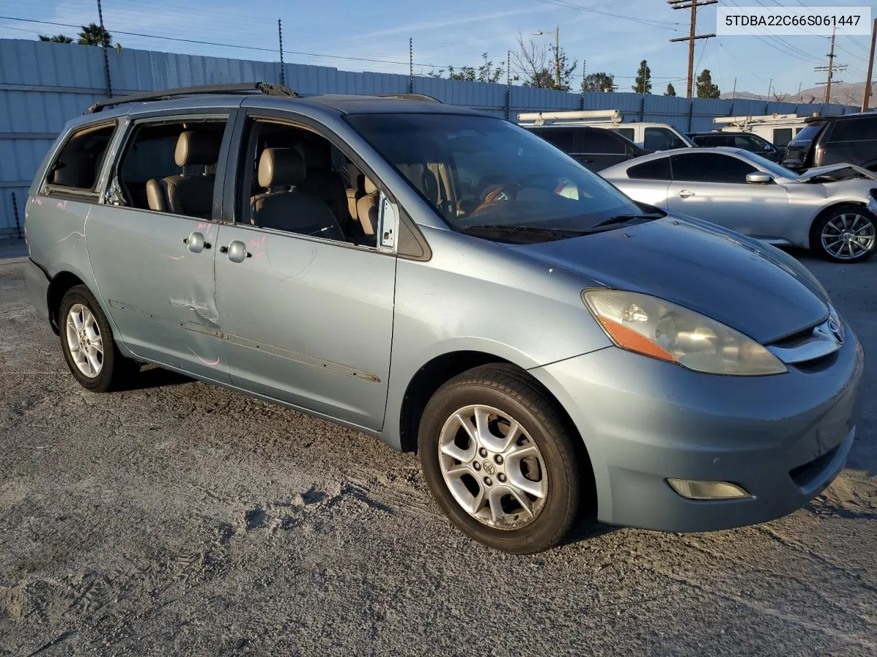 2006 Toyota Sienna Xle VIN: 5TDBA22C66S061447 Lot: 80256884