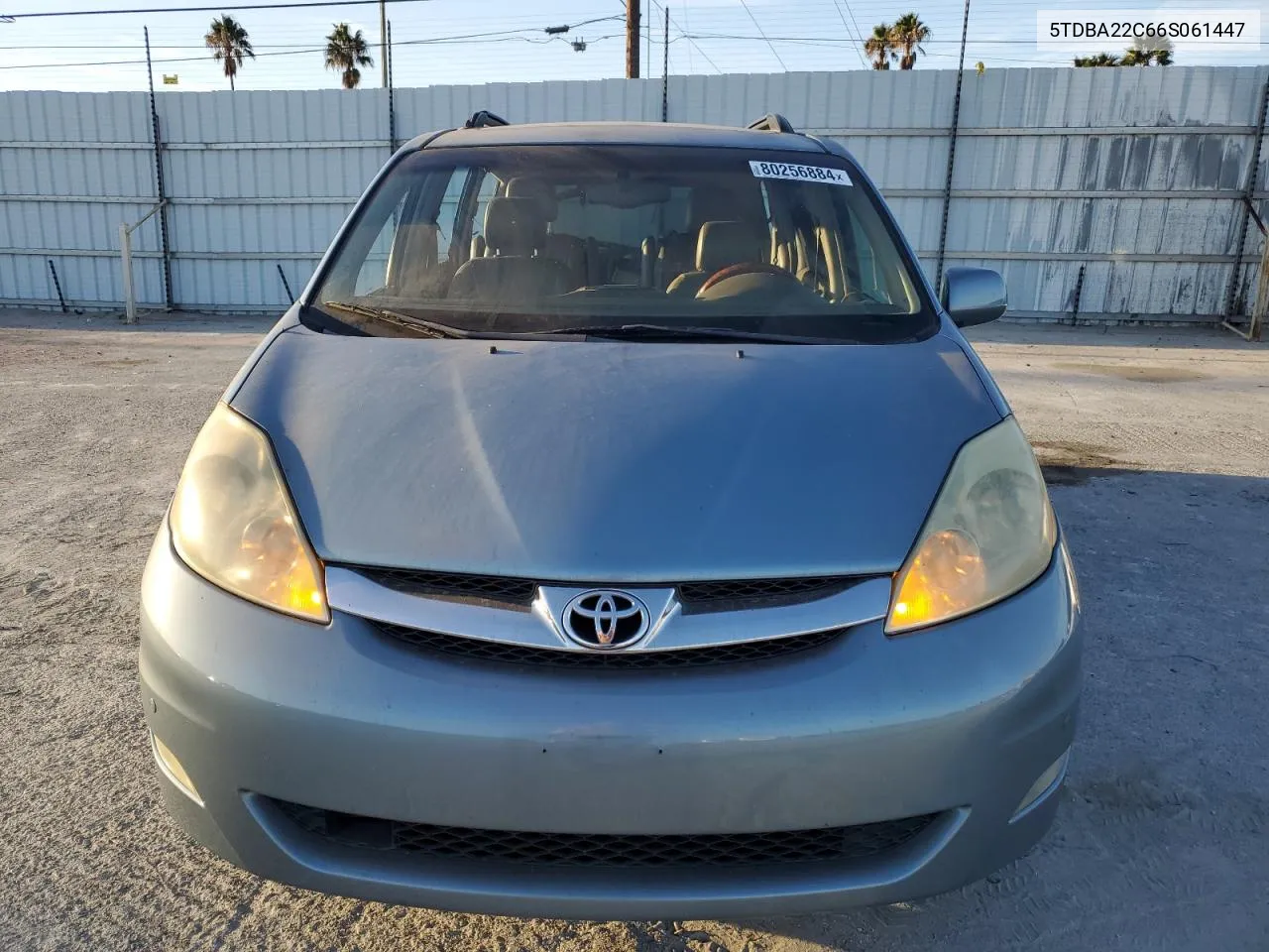 2006 Toyota Sienna Xle VIN: 5TDBA22C66S061447 Lot: 80256884