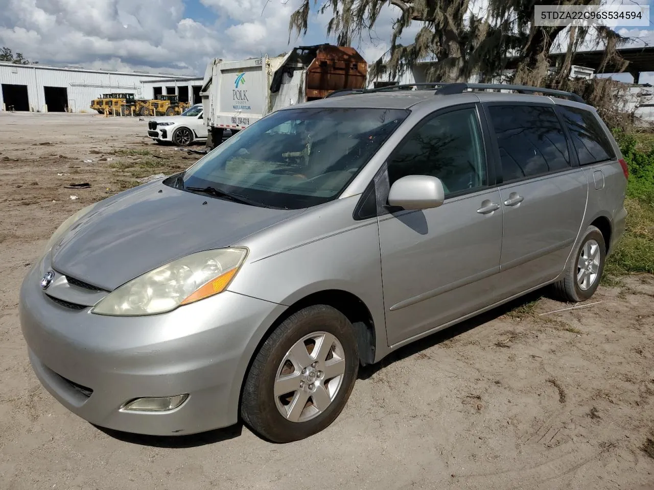 2006 Toyota Sienna Xle VIN: 5TDZA22C96S534594 Lot: 80290124