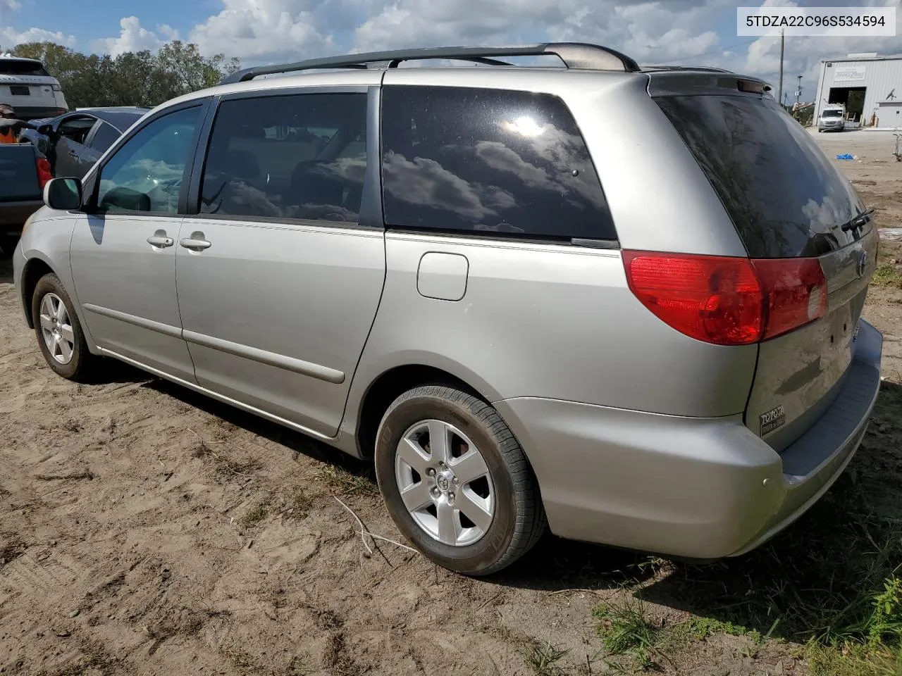 2006 Toyota Sienna Xle VIN: 5TDZA22C96S534594 Lot: 80290124