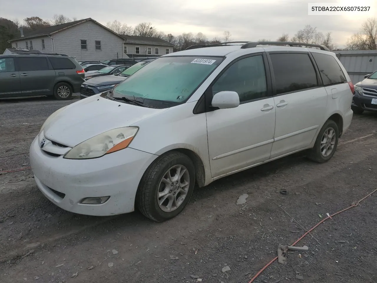 2006 Toyota Sienna Xle VIN: 5TDBA22CX6S075237 Lot: 80331974