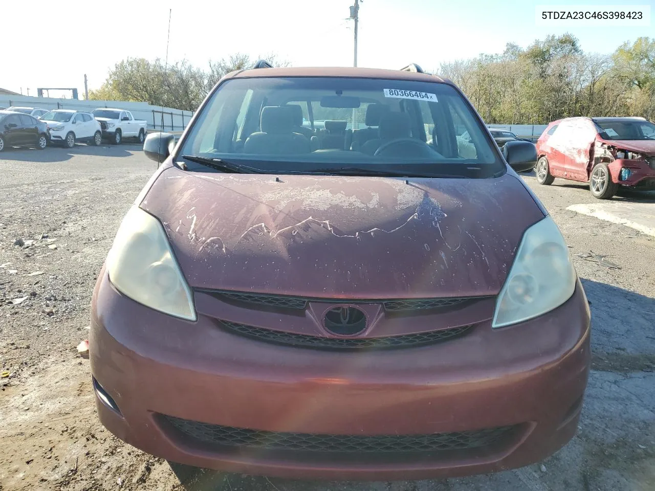 2006 Toyota Sienna Ce VIN: 5TDZA23C46S398423 Lot: 80366464