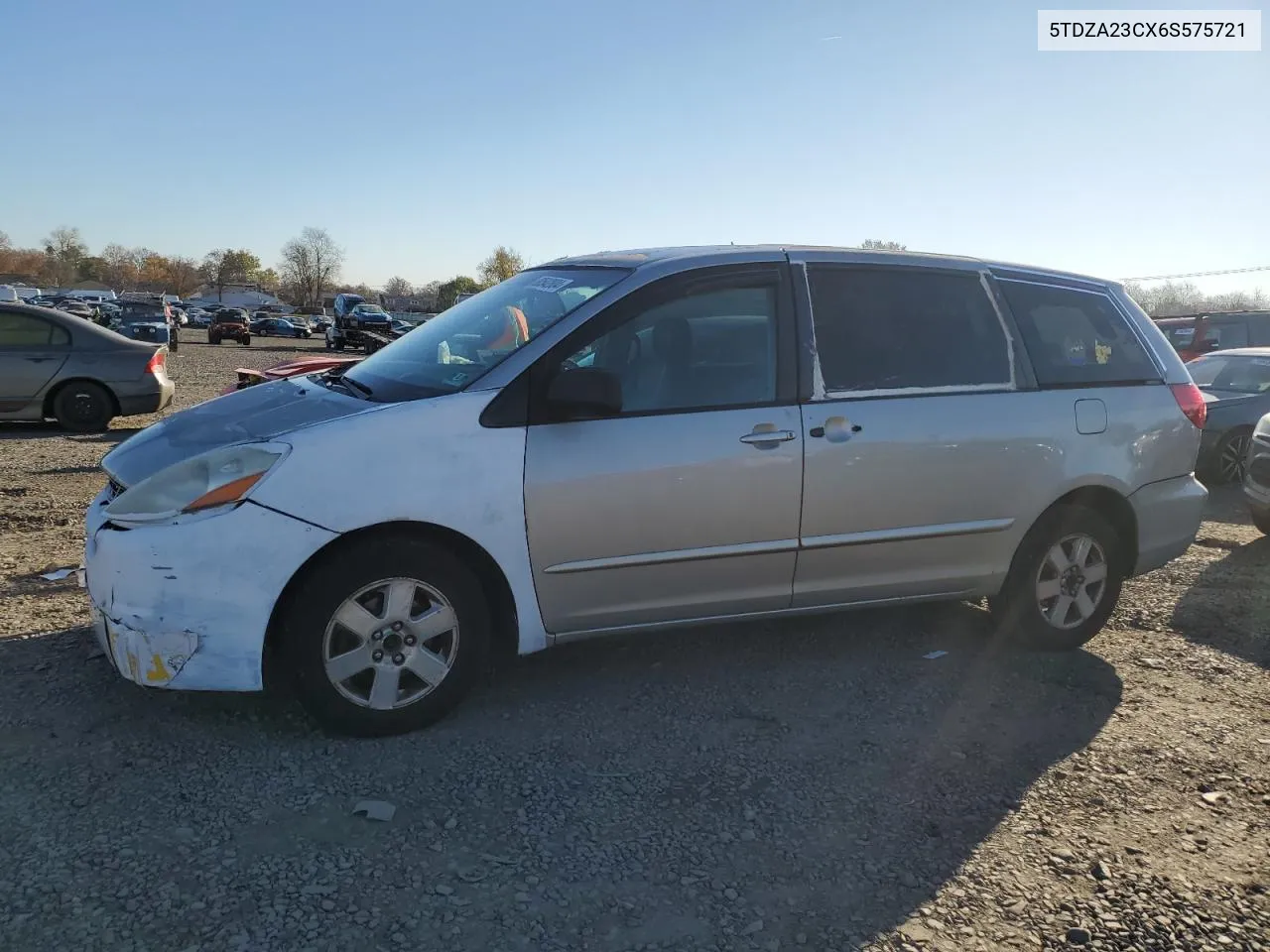 2006 Toyota Sienna Ce VIN: 5TDZA23CX6S575721 Lot: 80542804