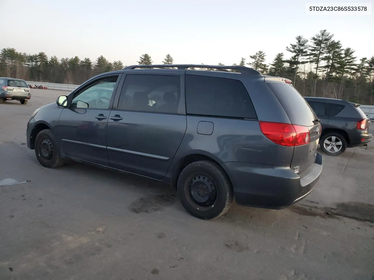 2006 Toyota Sienna Ce VIN: 5TDZA23C86S533578 Lot: 80981034