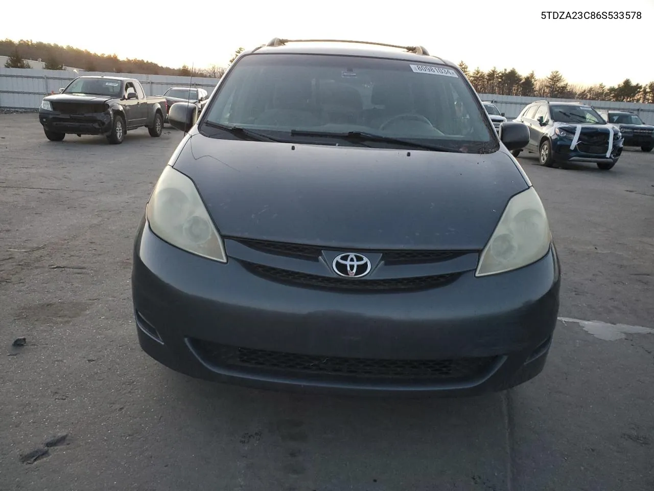 2006 Toyota Sienna Ce VIN: 5TDZA23C86S533578 Lot: 80981034