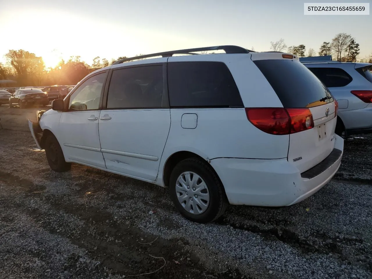 2006 Toyota Sienna Ce VIN: 5TDZA23C16S455659 Lot: 81139594