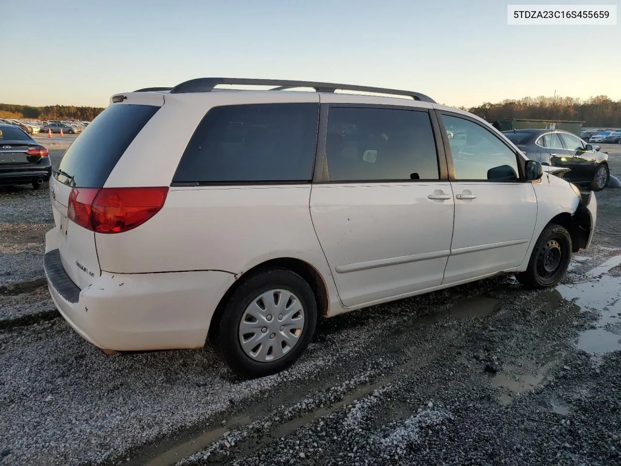 2006 Toyota Sienna Ce VIN: 5TDZA23C16S455659 Lot: 81139594