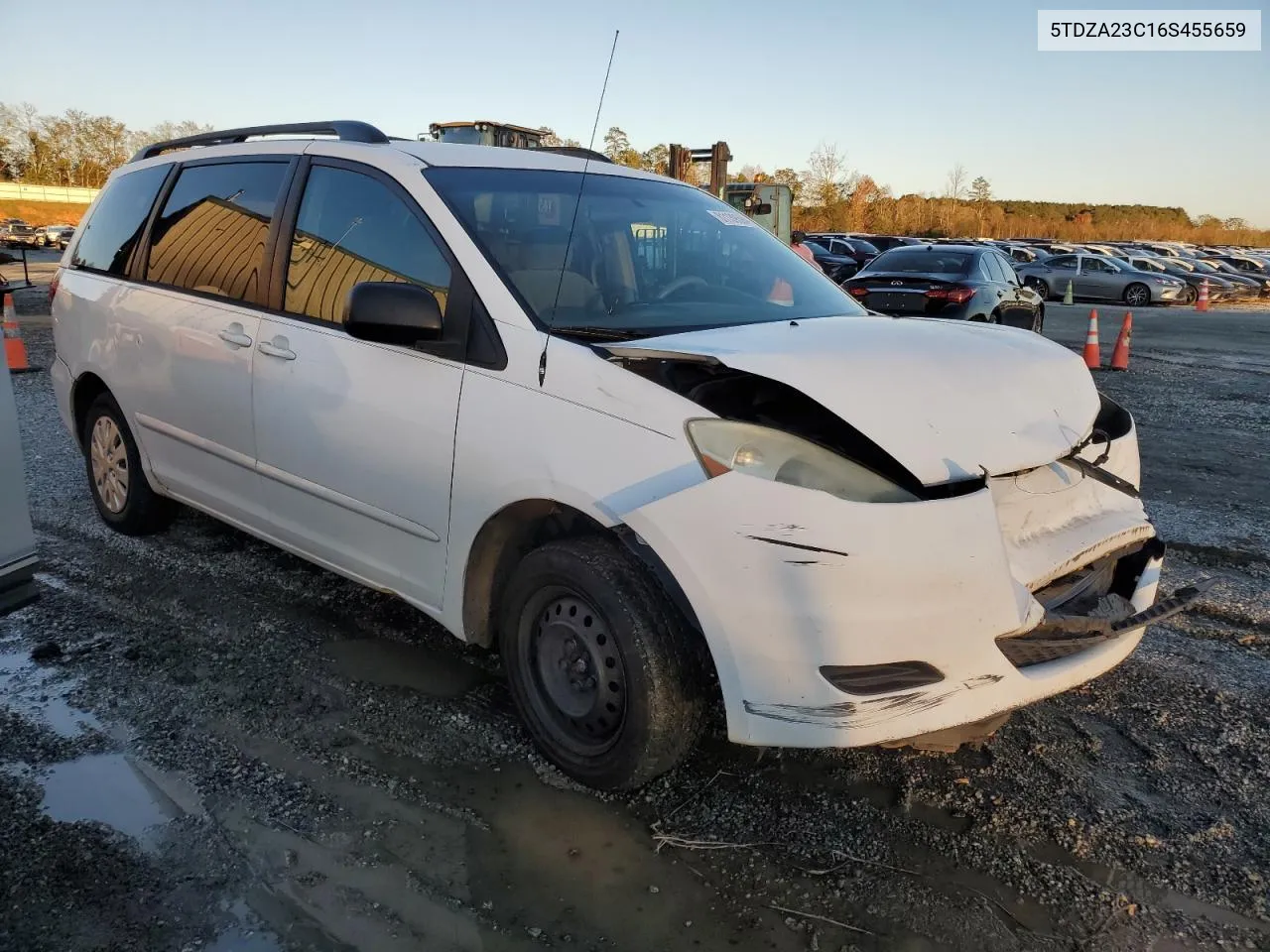 2006 Toyota Sienna Ce VIN: 5TDZA23C16S455659 Lot: 81139594