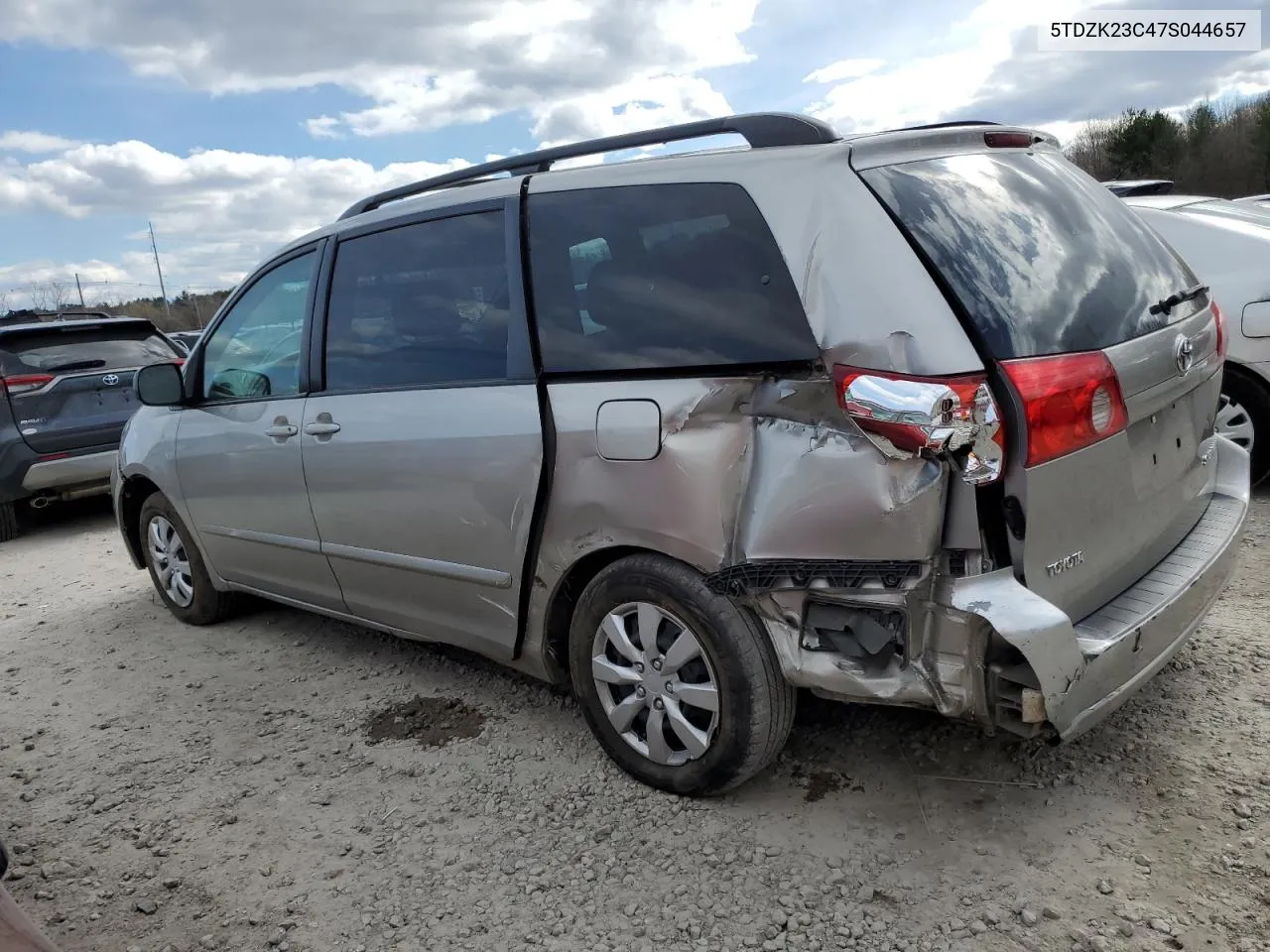 2007 Toyota Sienna Ce VIN: 5TDZK23C47S044657 Lot: 47537454