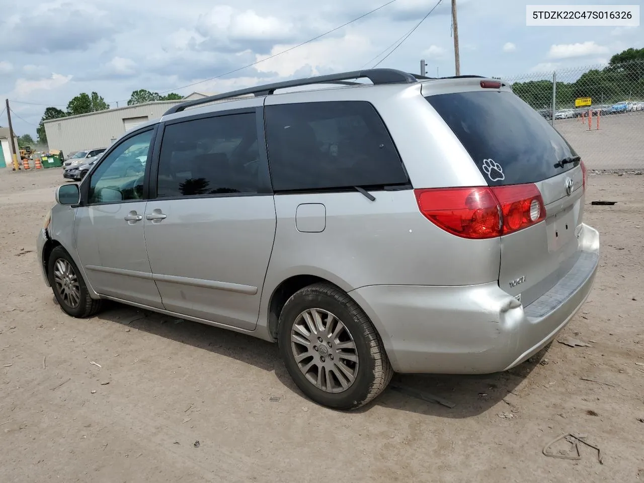 2007 Toyota Sienna Xle VIN: 5TDZK22C47S016326 Lot: 57829934