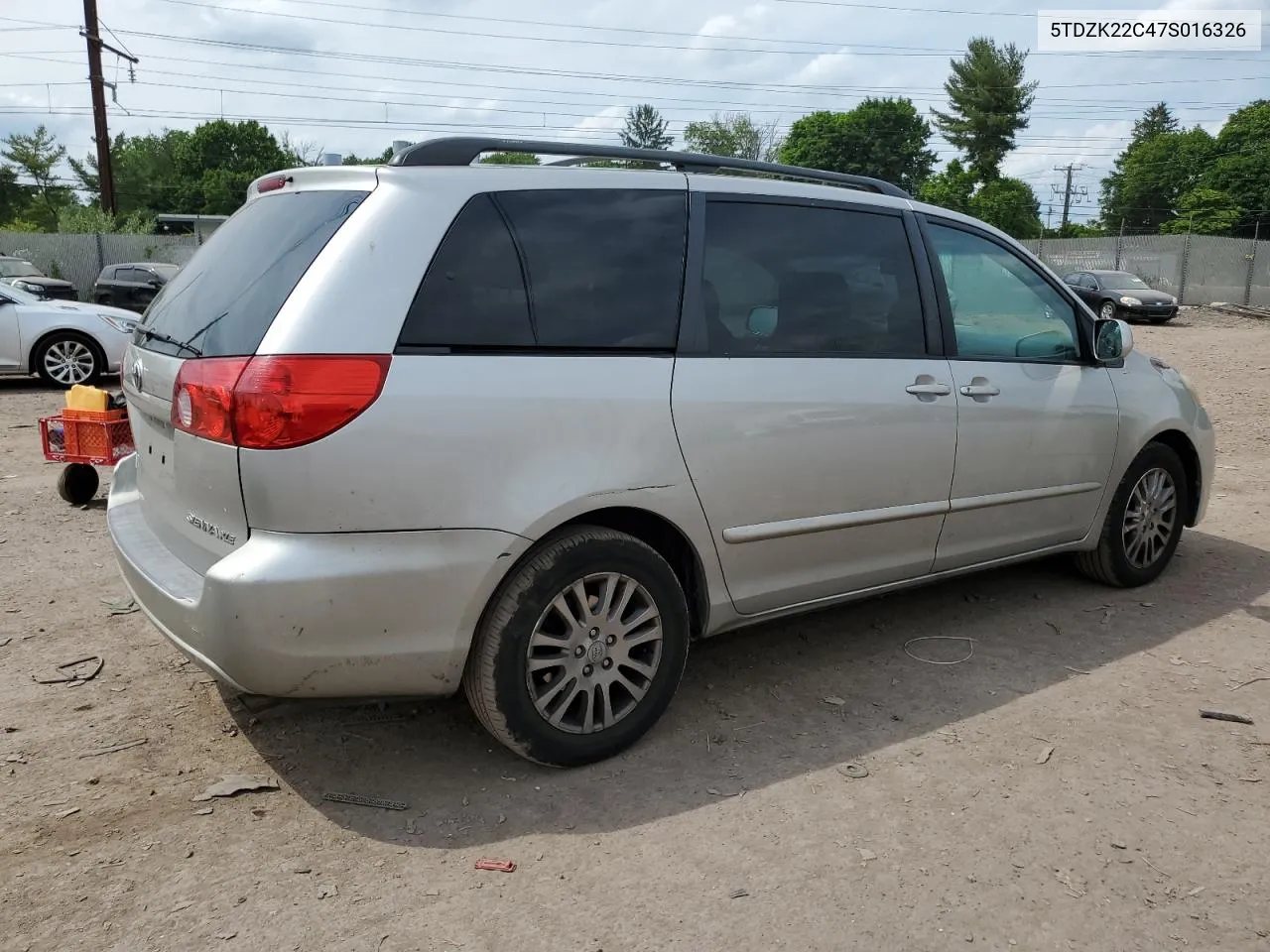 5TDZK22C47S016326 2007 Toyota Sienna Xle