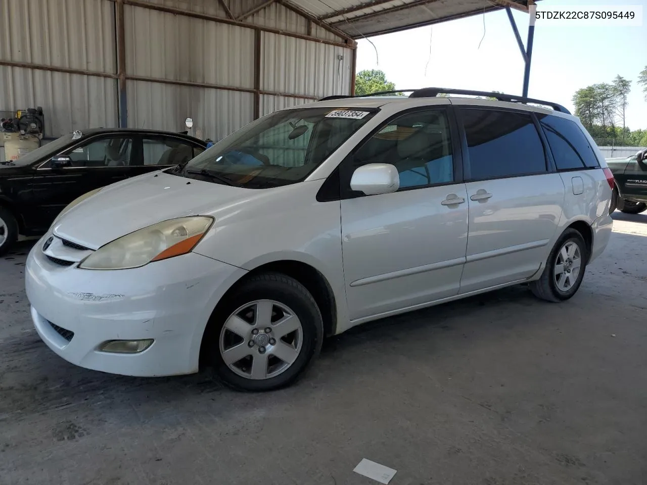 2007 Toyota Sienna Xle VIN: 5TDZK22C87S095449 Lot: 59037354