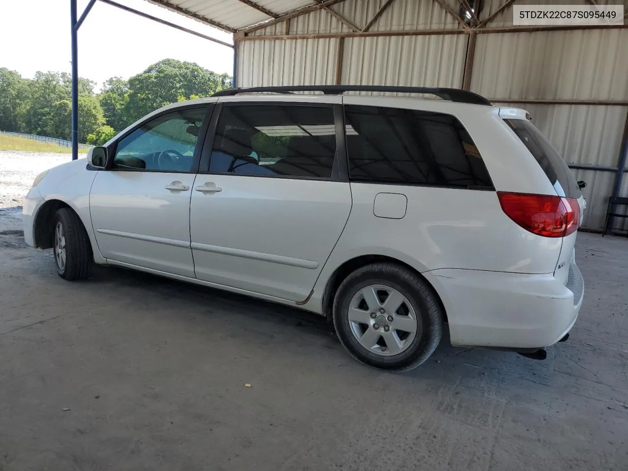 2007 Toyota Sienna Xle VIN: 5TDZK22C87S095449 Lot: 59037354