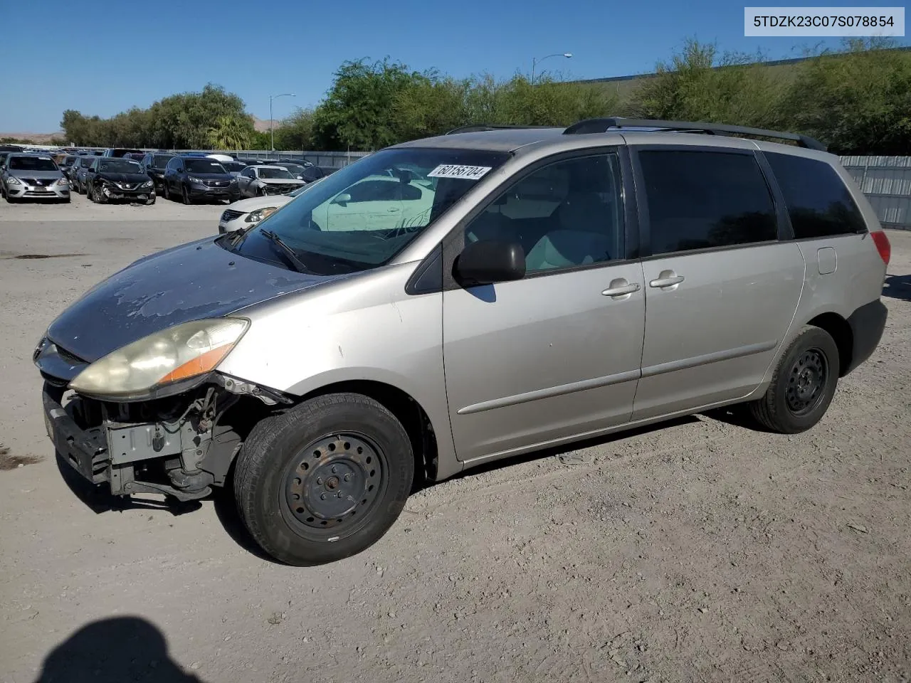 5TDZK23C07S078854 2007 Toyota Sienna Ce