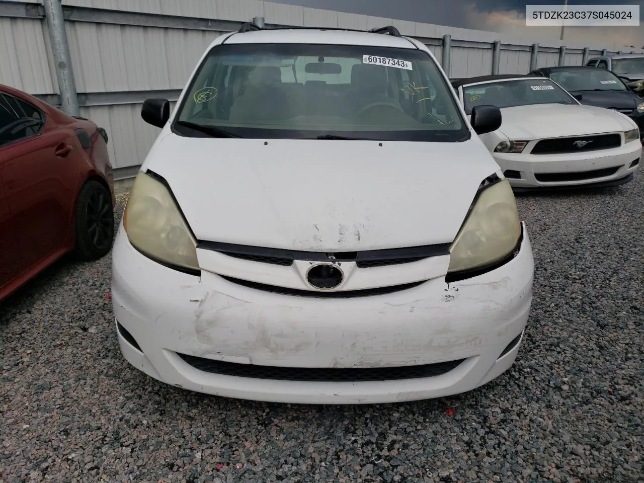 5TDZK23C37S045024 2007 Toyota Sienna Ce