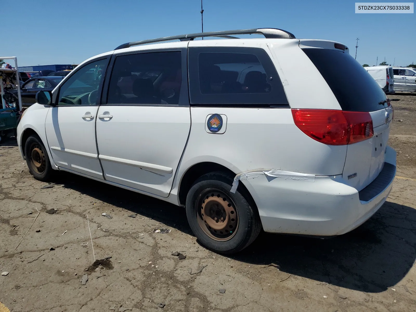 2007 Toyota Sienna Ce VIN: 5TDZK23CX7S033338 Lot: 60832284