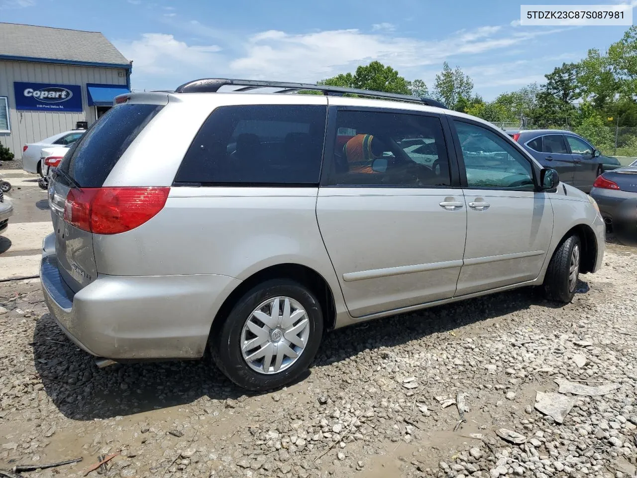 2007 Toyota Sienna Ce VIN: 5TDZK23C87S087981 Lot: 62264164