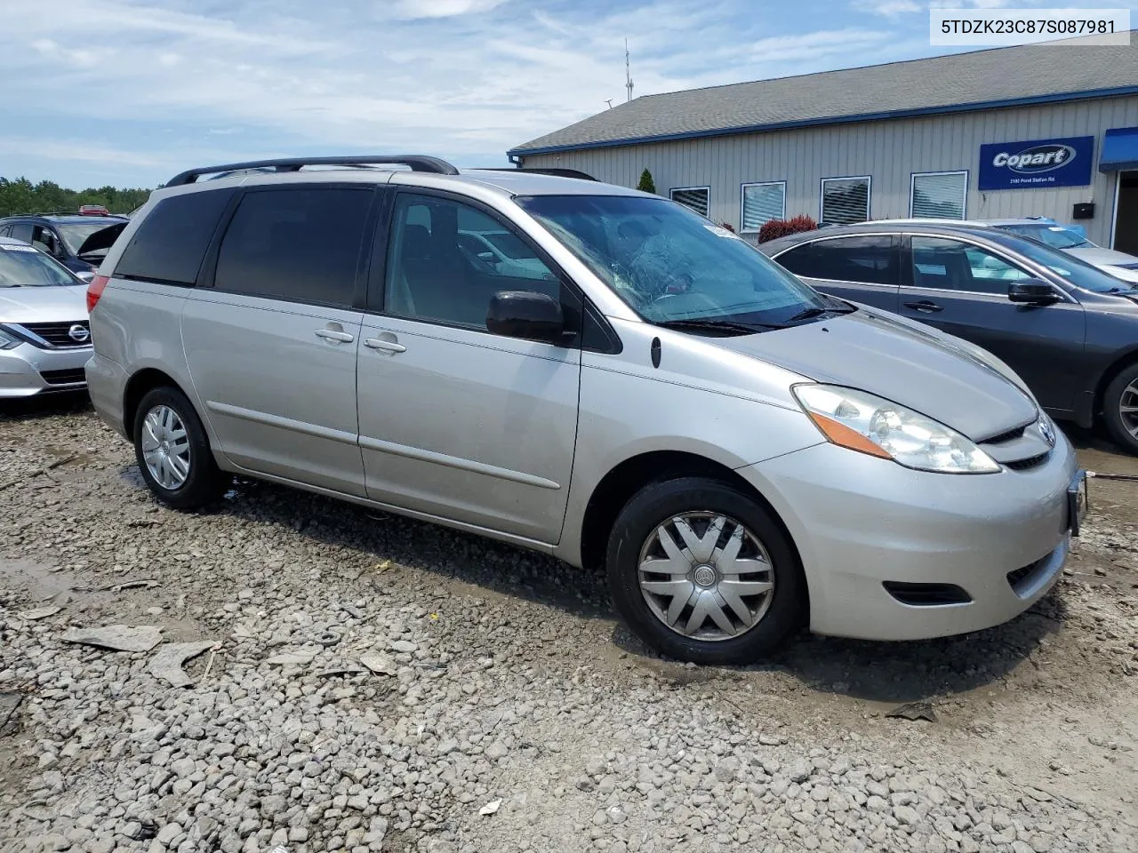 2007 Toyota Sienna Ce VIN: 5TDZK23C87S087981 Lot: 62264164