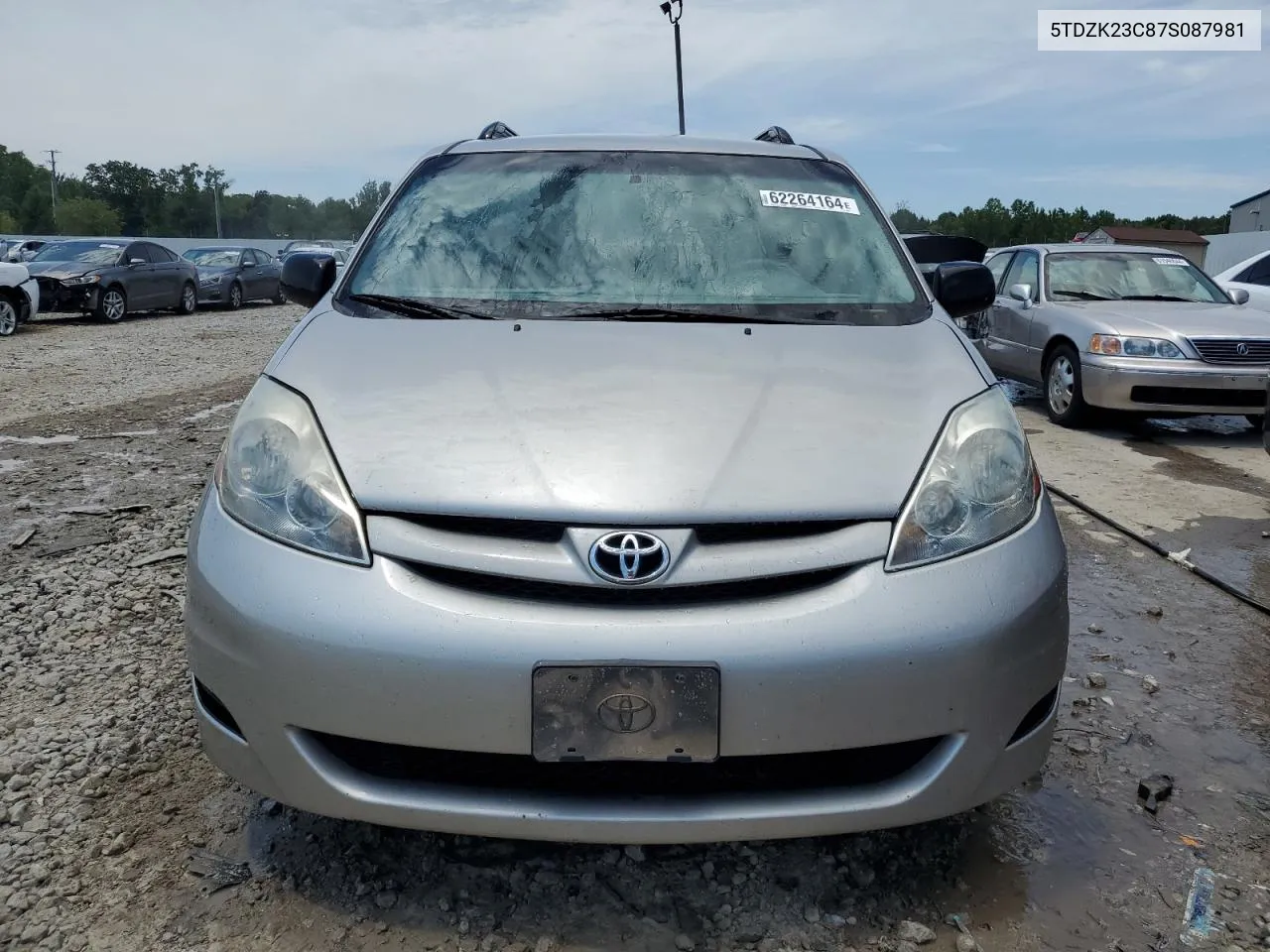 2007 Toyota Sienna Ce VIN: 5TDZK23C87S087981 Lot: 62264164