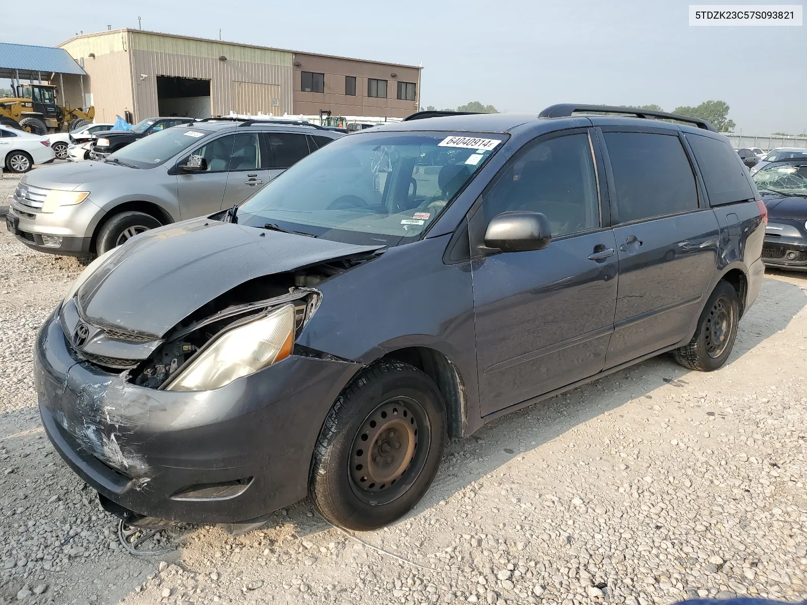 2007 Toyota Sienna Ce VIN: 5TDZK23C57S093821 Lot: 64040914