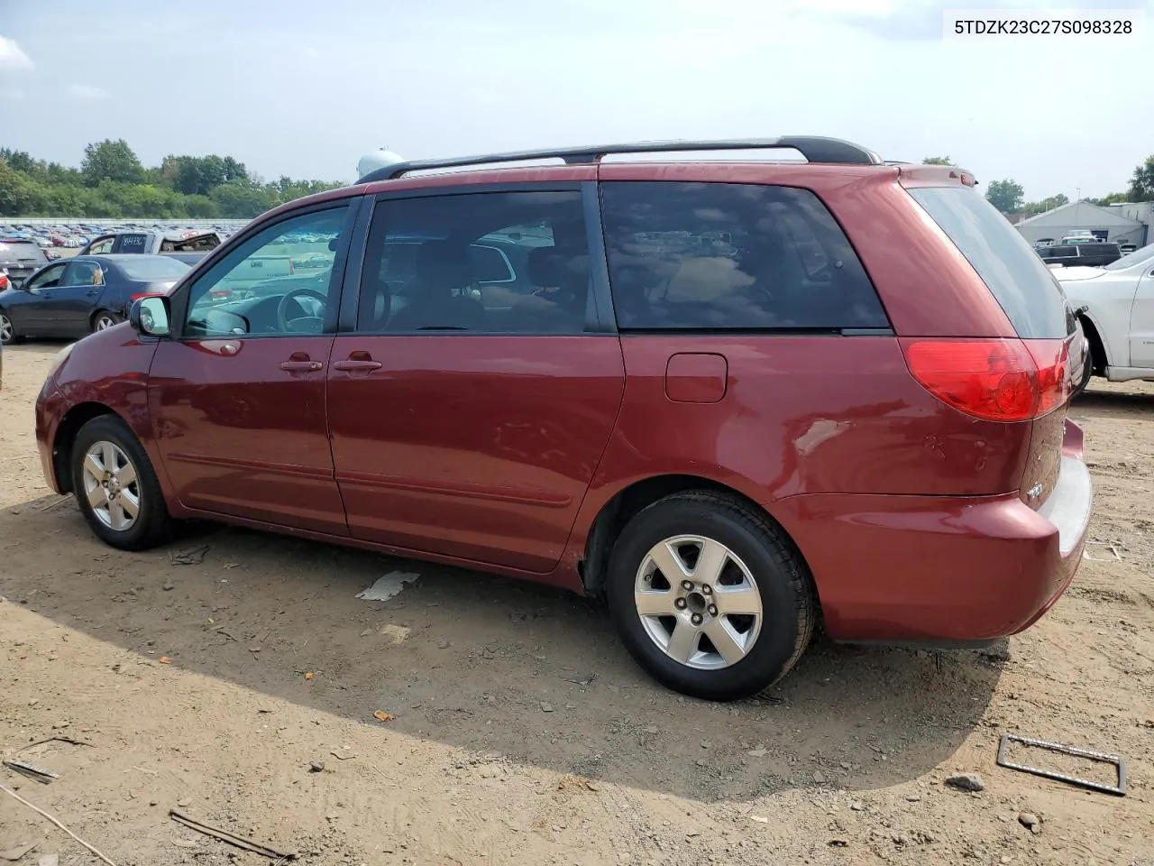 2007 Toyota Sienna Ce VIN: 5TDZK23C27S098328 Lot: 65733214