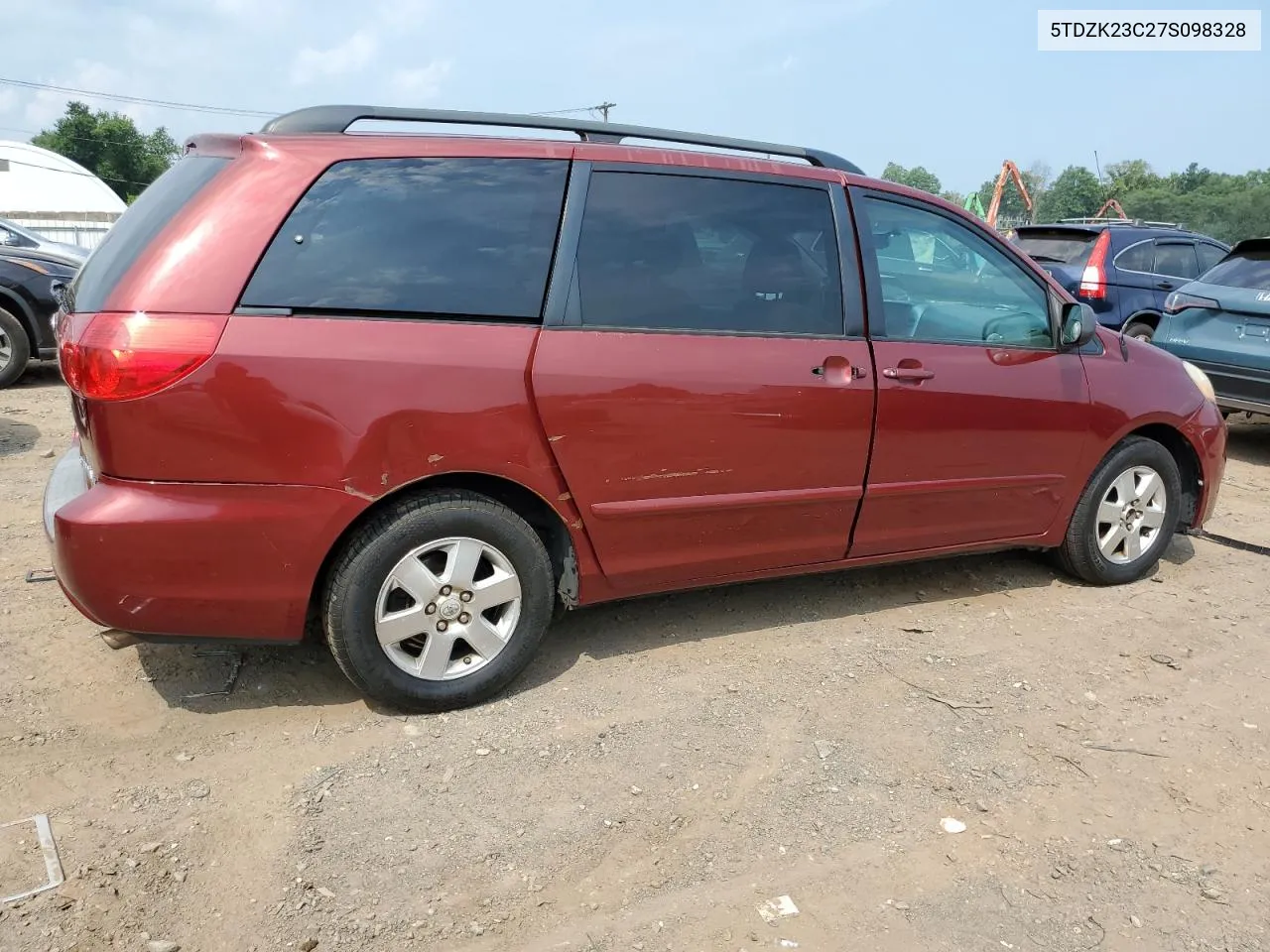 5TDZK23C27S098328 2007 Toyota Sienna Ce