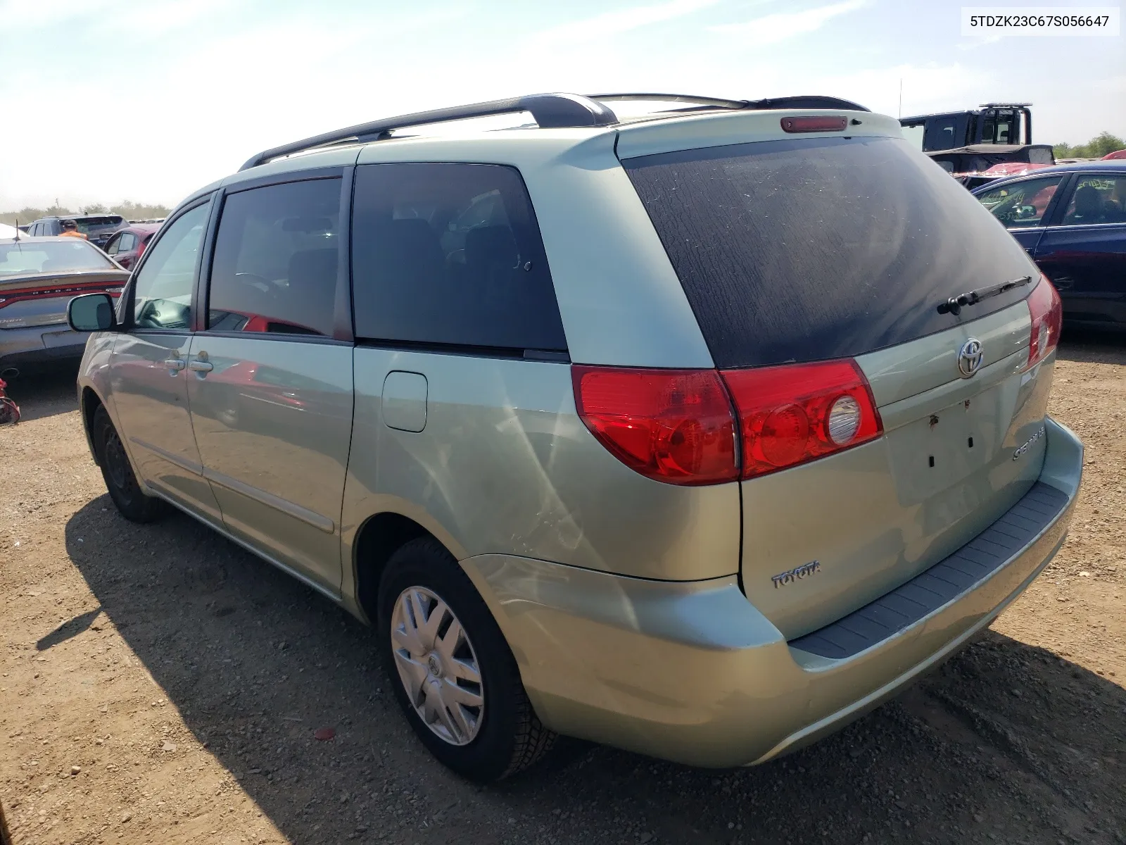 2007 Toyota Sienna Ce VIN: 5TDZK23C67S056647 Lot: 66293284