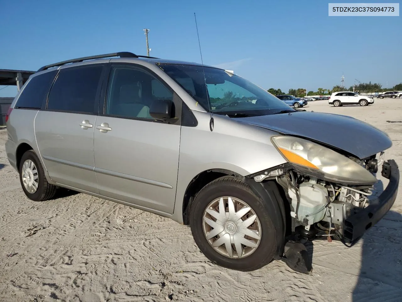 5TDZK23C37S094773 2007 Toyota Sienna Ce