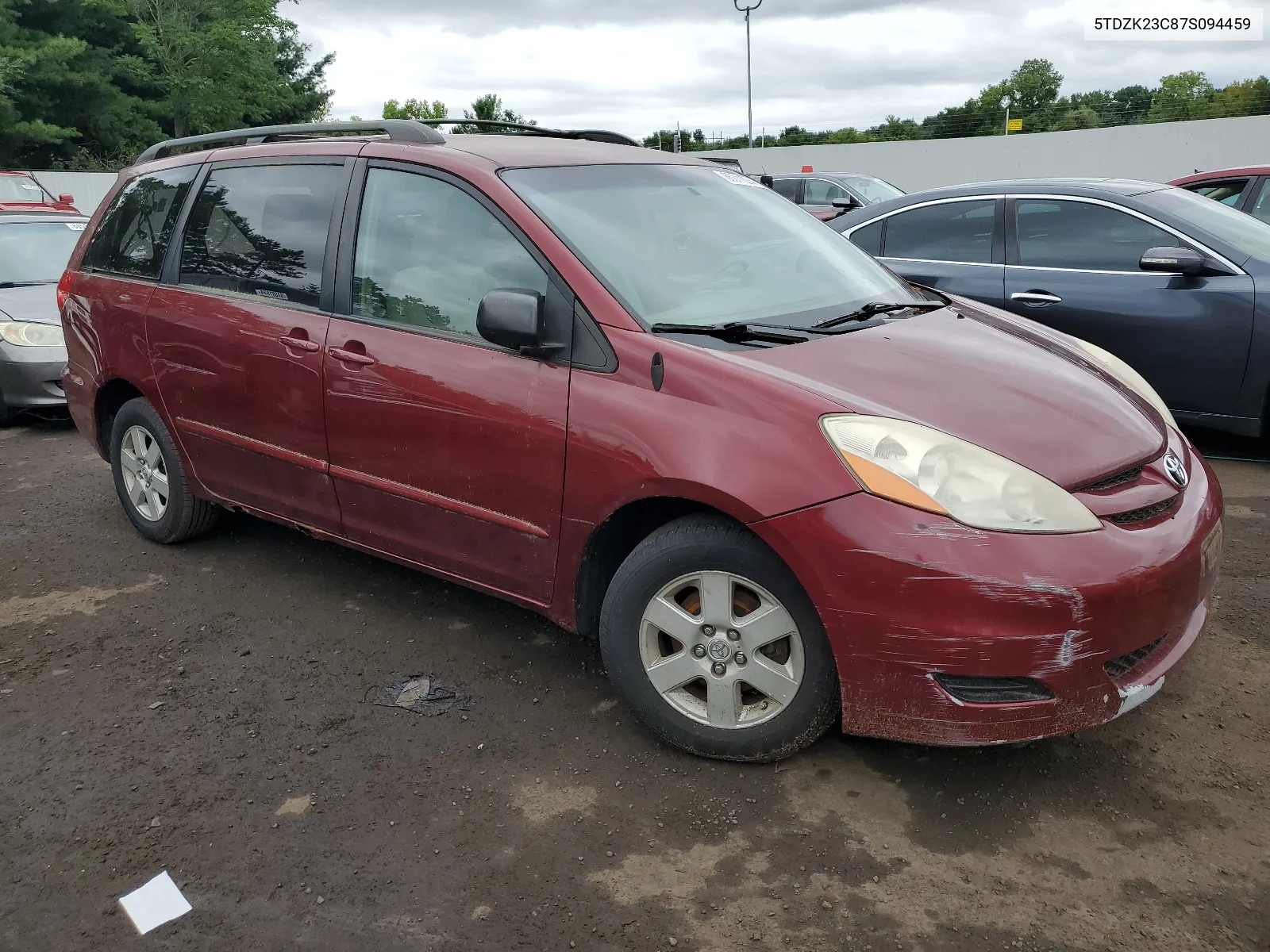 2007 Toyota Sienna Ce VIN: 5TDZK23C87S094459 Lot: 66811824