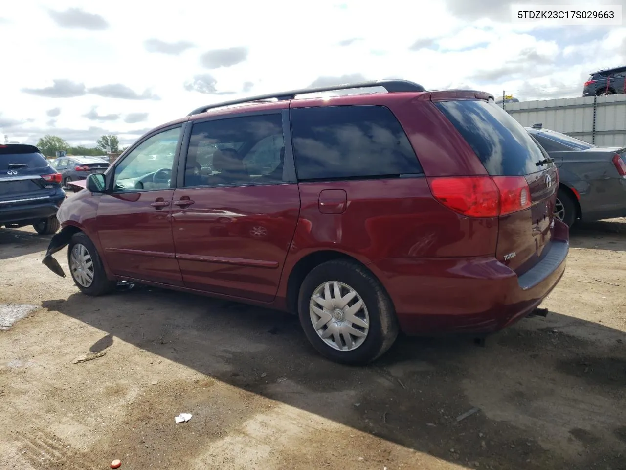 2007 Toyota Sienna Ce VIN: 5TDZK23C17S029663 Lot: 66969274