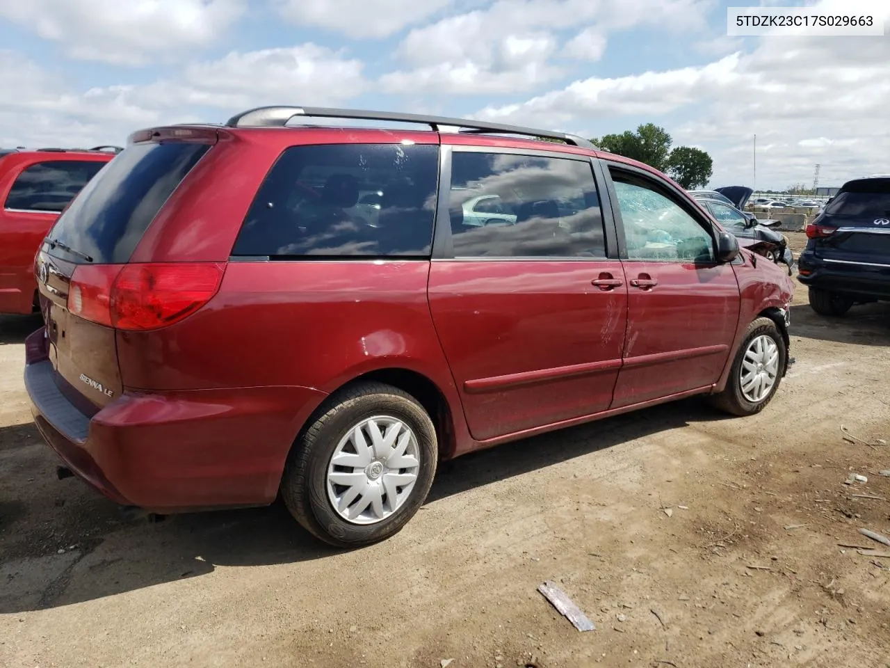 2007 Toyota Sienna Ce VIN: 5TDZK23C17S029663 Lot: 66969274