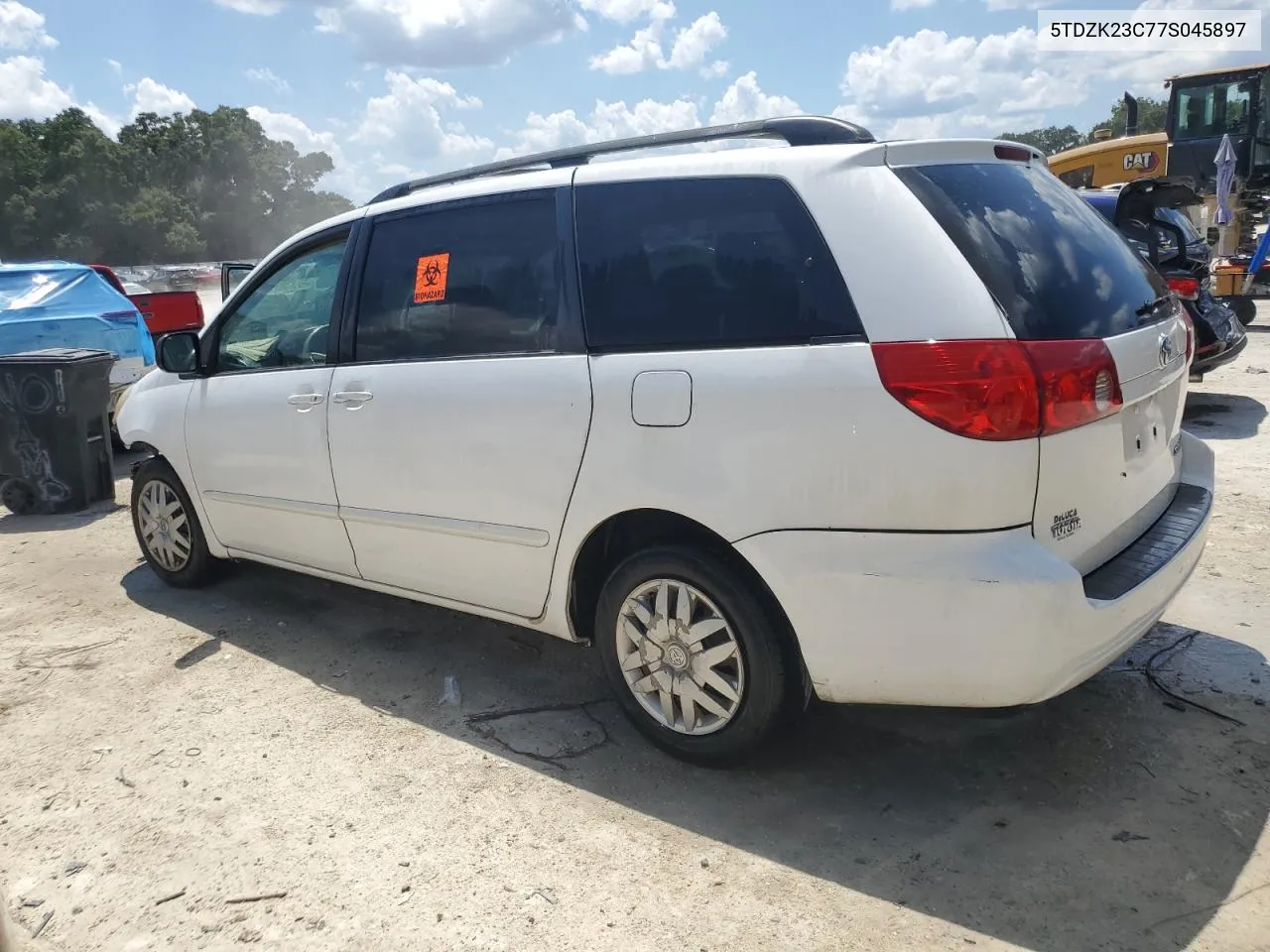 2007 Toyota Sienna Ce VIN: 5TDZK23C77S045897 Lot: 68476334