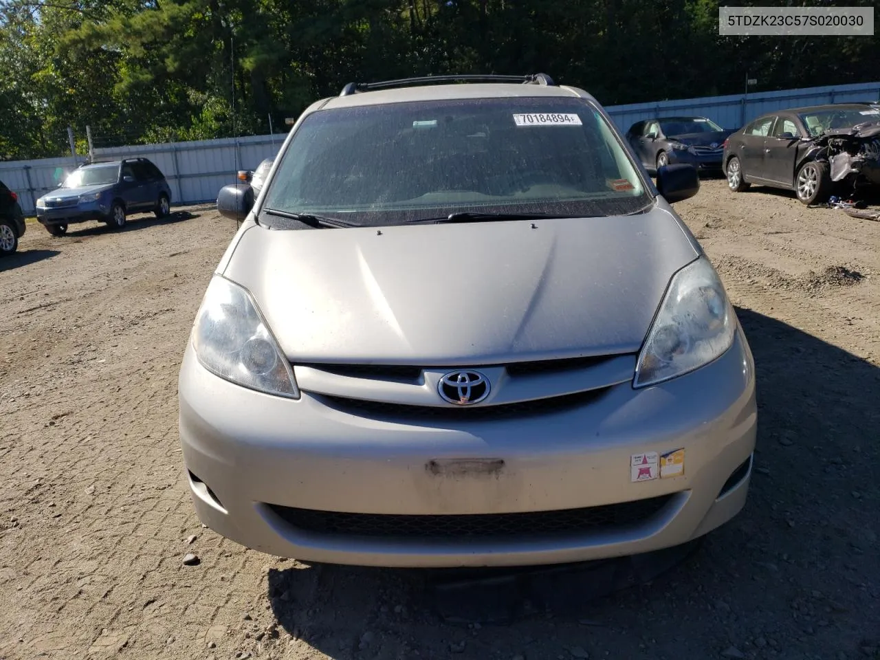 5TDZK23C57S020030 2007 Toyota Sienna Ce