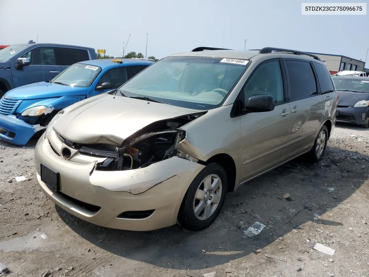 2007 Toyota Sienna Ce VIN: 5TDZK23C27S096675 Lot: 70281664